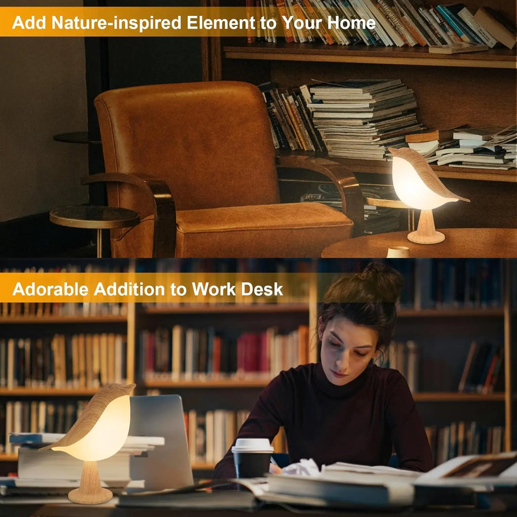 Wooden LED Bird Nightlight