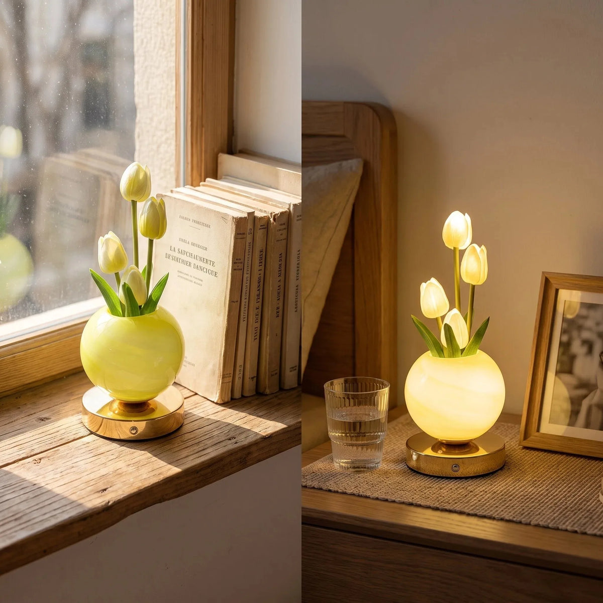 Dreamy Tulip Night Light – Elegant LED Flower Lamp for Cozy Room Decor 🌷✨