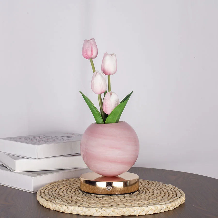 Dreamy Tulip Night Light – Elegant LED Flower Lamp for Cozy Room Decor 🌷✨