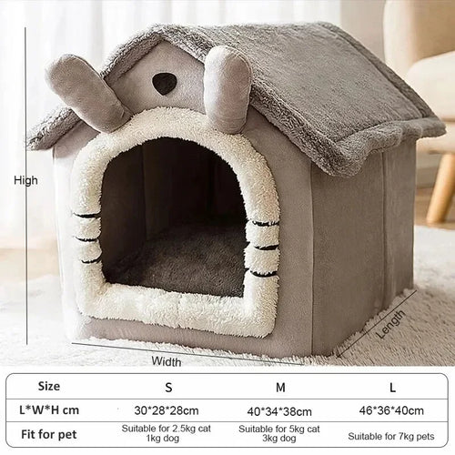 Cozy Indoor Pet Tent Bed For Small Dogs & Cats 🐱🏠