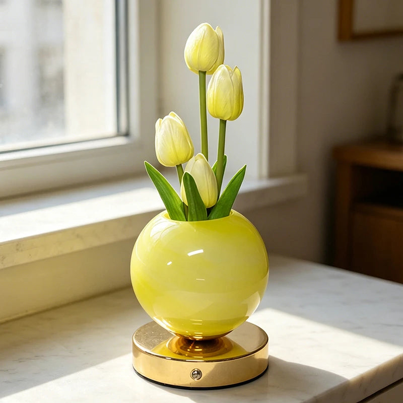 Dreamy Tulip Night Light – Elegant LED Flower Lamp for Cozy Room Decor 🌷✨