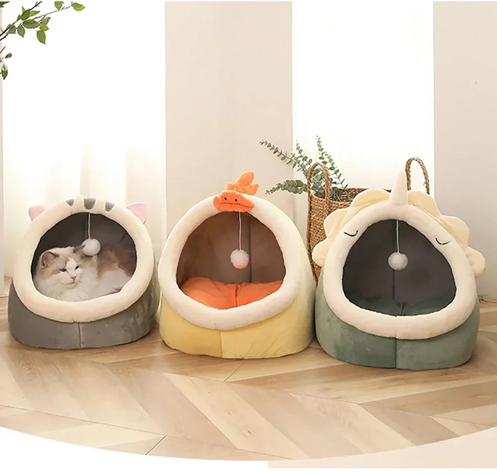 Cozy Cave Cat Bed 🐱🏠