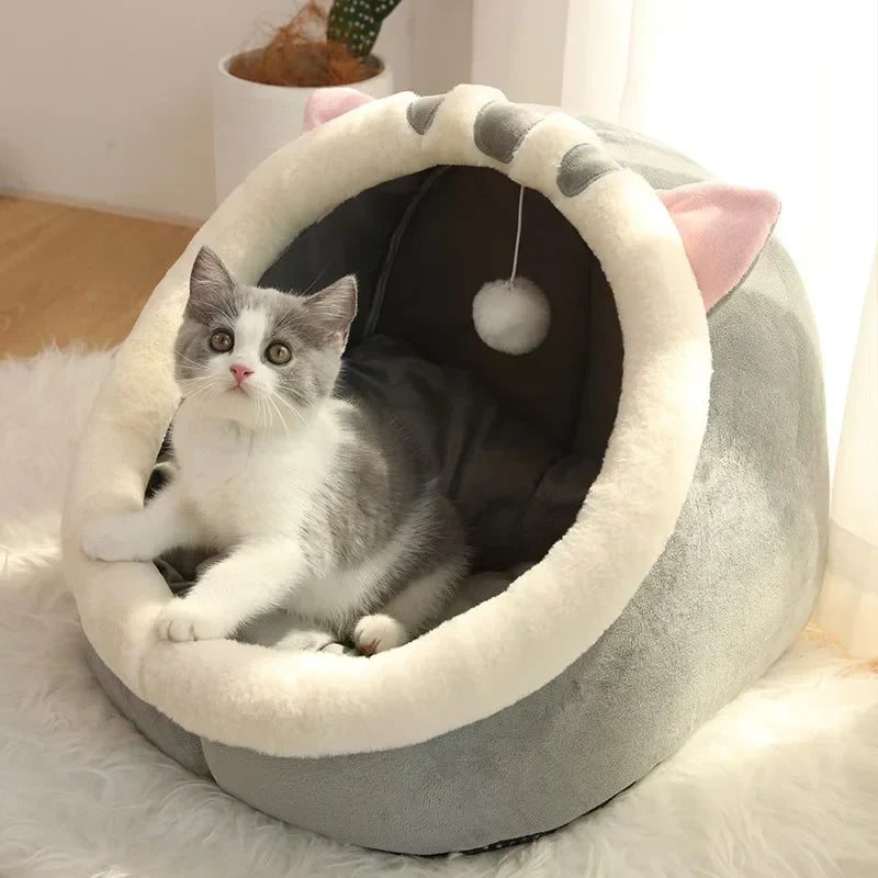 Cozy Cave Cat Bed 🐱🏠