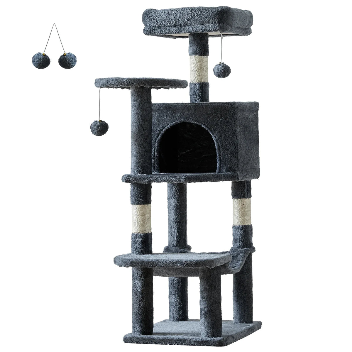 Multi-Level Cat Tree & Condo – Ultimate Play, Climb & Relax Tower for Cats 🐱🏠