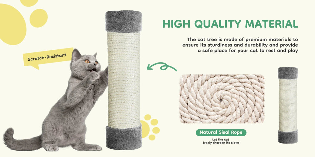Multi-Level Cat Tree & Condo – Ultimate Play, Climb & Relax Tower for Cats 🐱🏠