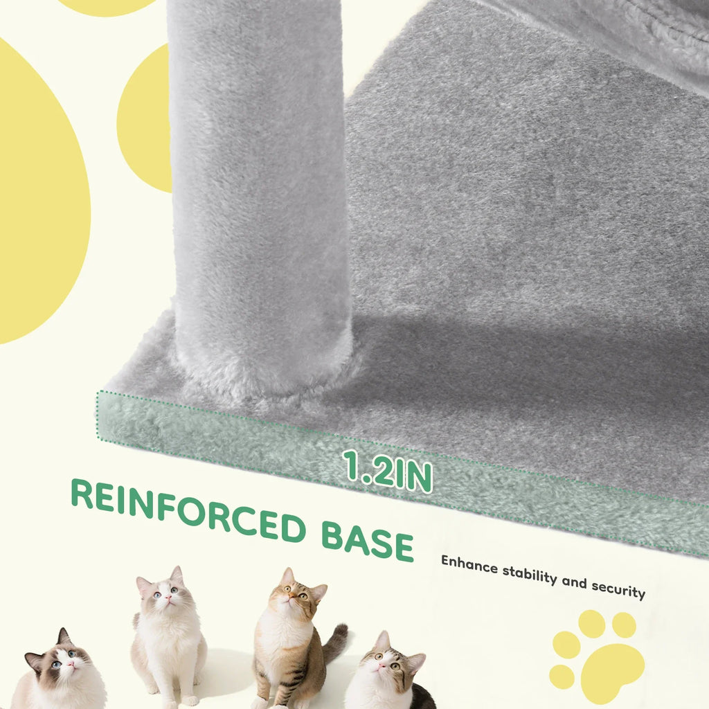 Multi-Level Cat Tree & Condo – Ultimate Play, Climb & Relax Tower for Cats 🐱🏠