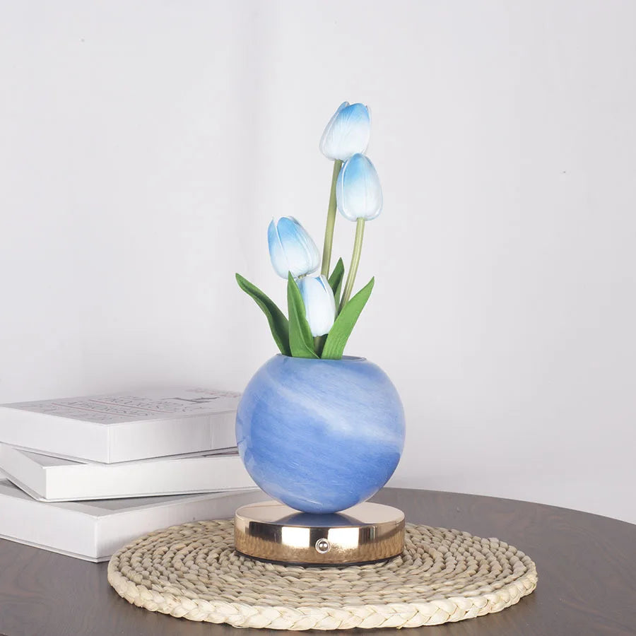 Dreamy Tulip Night Light – Elegant LED Flower Lamp for Cozy Room Decor 🌷✨