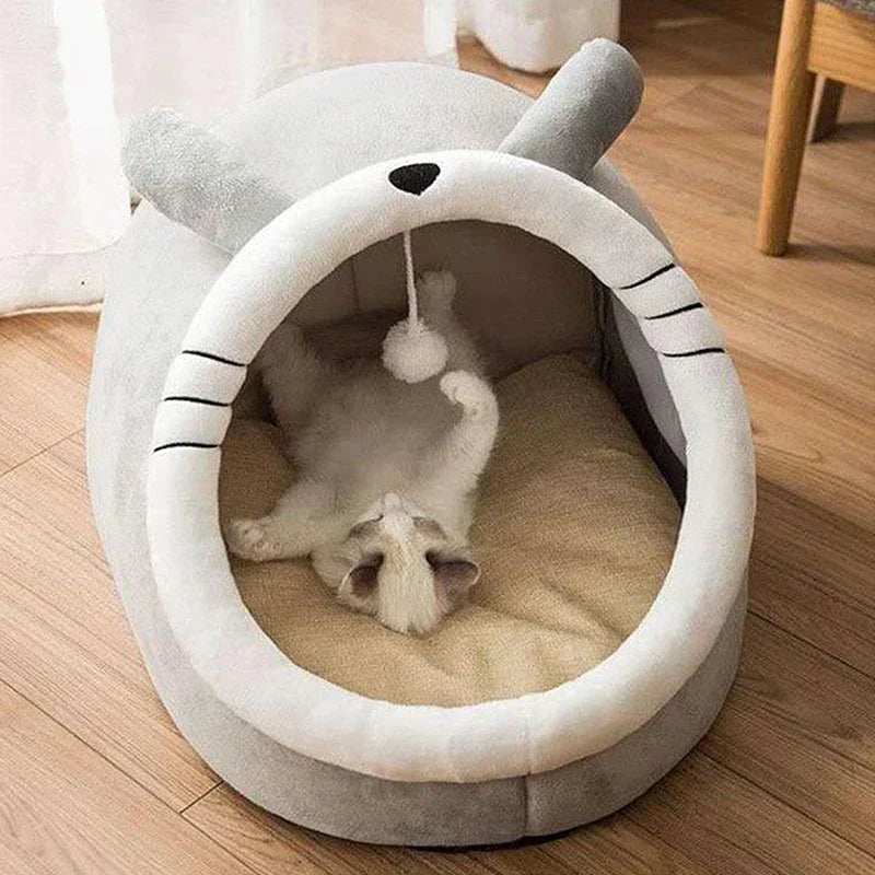 Cozy Cave Cat Bed 🐱🏠