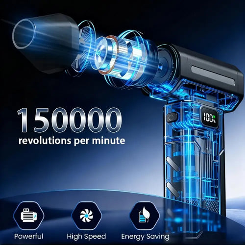 150,000 RPM Violent Mini Fan – Ultra-Powerful Portable Turbo Air Blower