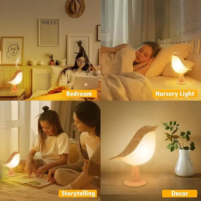 Wooden LED Bird Nightlight
