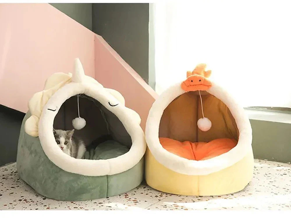 Cozy Cave Cat Bed 🐱🏠