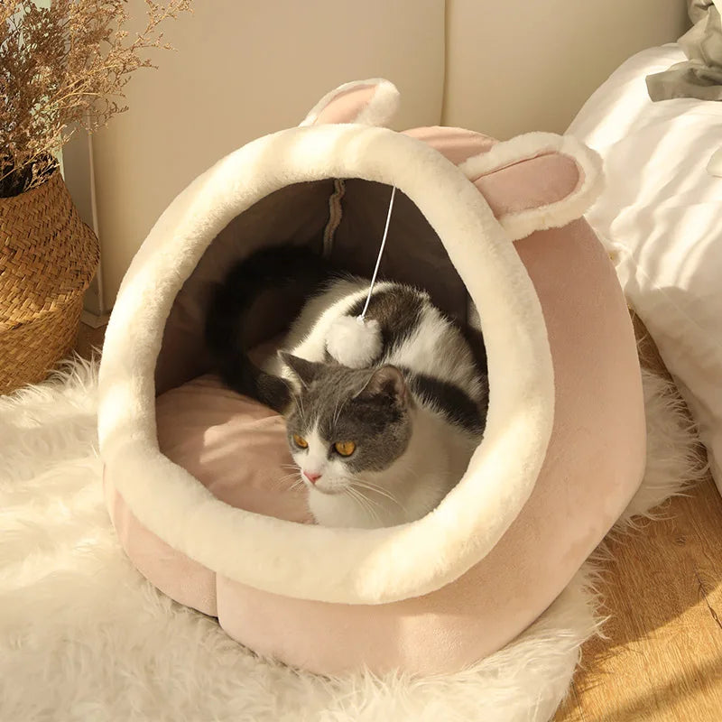Cozy Cave Cat Bed 🐱🏠